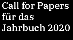 Call for Paper - Jahrbuch 2020