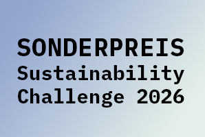 Text: Sonderpreis Sustainability Challenge 2026